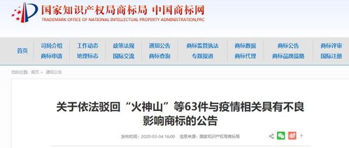 火神山商标被注册 网友呼吁不只驳回，更要弥补损失